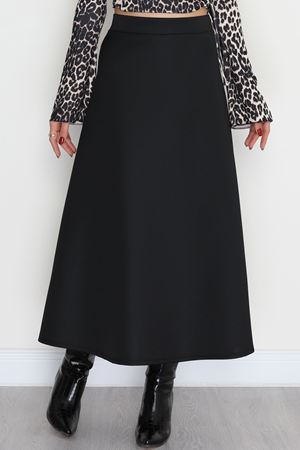 Puf Scuba Kumaş Çan Etek Siyah - 50961.2036.