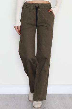Bel Lastikli Pantolon Haki - 42342.1431.