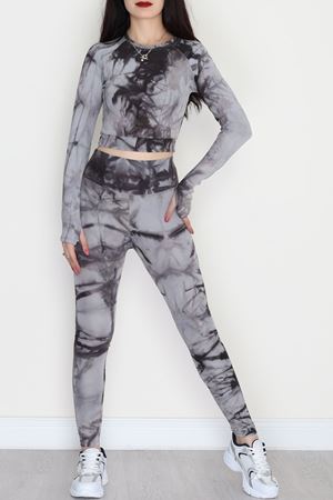 Batik Parmak Geçmeli Dalgıç Fitness Takım Siyah - 42526.1967.