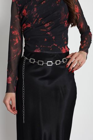 İthal Yivli Toka Zincir Kemer Gümüşgri - 2451.2105.