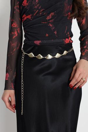 İthal Deniz Kabuğu Zincir Kemer Gold - 2452.2105.