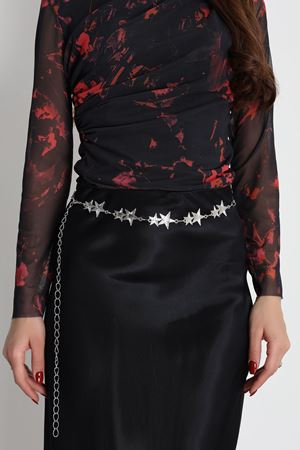 İthal Yıldız Toka Zincir Kemer Gümüşgri - 2448.2105.