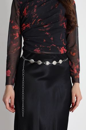 İthal Papatya Toka Zincir Kemer Gümüşgri - 2449.2105.