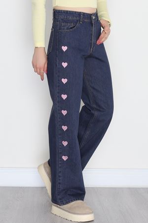 Nakışlı Palazzo Kot Pantolon Kahvetint - 31324.2001.