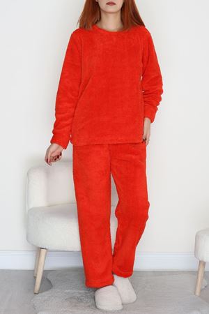 Peluş Polar Pijama Takımı Kırmızı1 - 50767.1961.