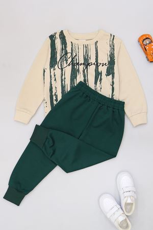 3-8 Yaş 2 İplik İkili Takım Zümrüt - 50930.1776.