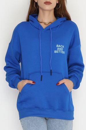 3 İplik Kanguru Cepli Kapşonlu Sweat Saks - 42257.1878.