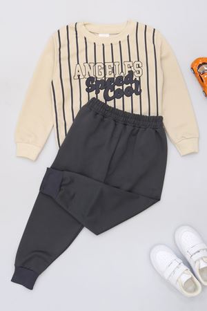 3-8 Yaş 2 İplik İkili Takım Antrasit - 50929.1776.