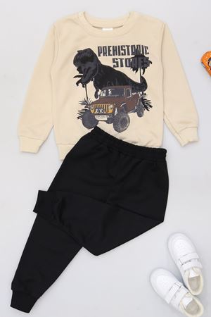 3-8 Yaş 2 İplik İkili Takım Siyah - 50928.1776.