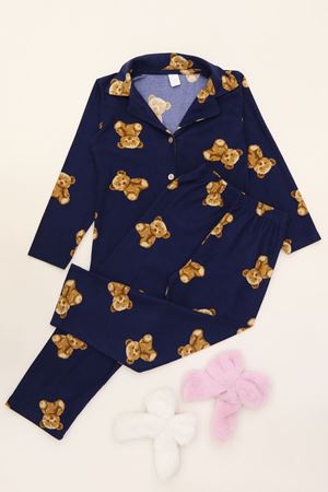 3-14 Yaş Baskılı Süet Çocuk Takım Laciayı - 480.1287.