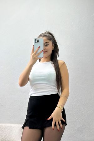 Bisiklet Yaka Kaşkorse Atlet Beyaz - 21172.200.