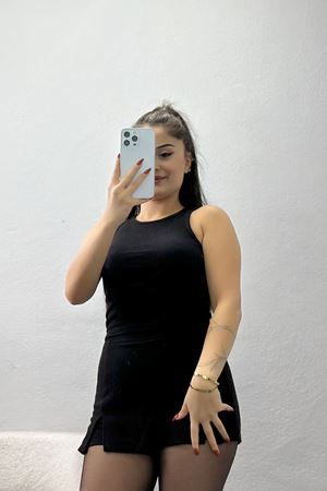 Bisiklet Yaka Kaşkorse Atlet Siyah - 21172.200.