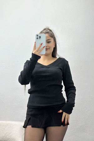 Ön Arka V Yaka Kaşkorse Body Siyah - 70785.599.