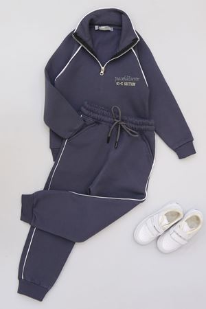 5-12 Yaş 3 İplik Şardonlu Biyeli Takım Antrasit - 60200.1867.