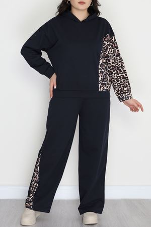 Büyük Beden 2 İplik Eşofman Takımı Lacivert - 50962.1005.