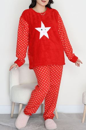 Büyük Beden Polar Pijama Takımı Kırmızıyıldız - 50768.1961.