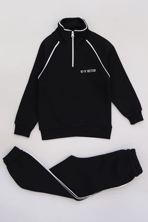 5-12 Yaş 3 İplik Şardonlu Biyeli Takım Siyah - 60200.1867.