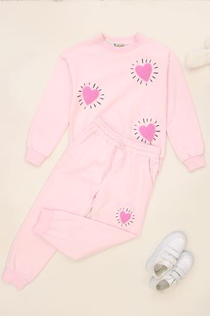 6-9 Yaş Şardonlu Yumoş Kumaş Takım Açıkpembe - 6264320.1576.