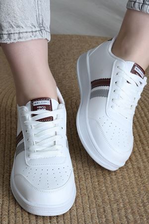 Şeritli Günlük Ayakkabı Beyazbordogri - 17114.264.