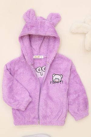 3-7 Yaş Welsoft Fermuarlı Sweat Lila - 624432.1576.