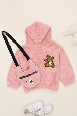 3-7 Yaş Çantalı Welsoft Sweat Pudra - 624433.1576.