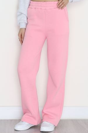 Üç İplik Palazzo Eşofman Altı Pembe - 20970.1878.