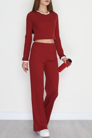 Geniş Fitilli Kaşkorse Takım Bordo1 - 42281.1748.