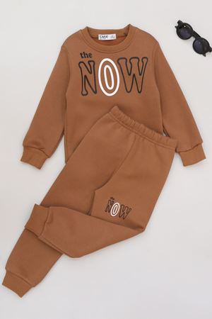 3-7 Yaş 3 İplik Şardonlu Takım Kahve - 50815.1867.