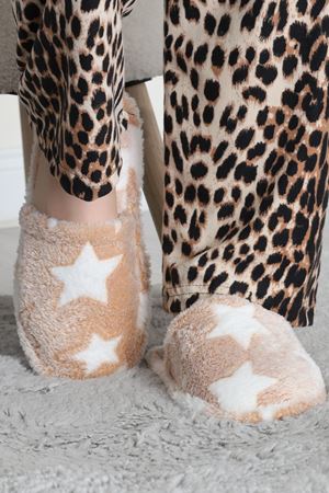 Peluş Ev Terliği Sütlükahve - 31565.264.