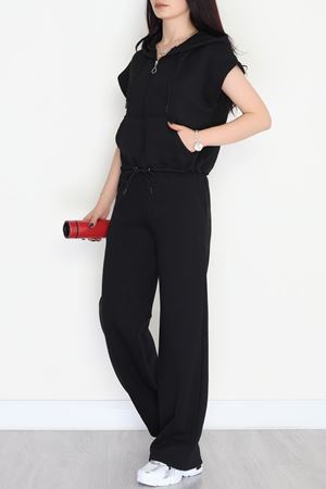 3 İplik Şardonlu Yelekli Takım Siyah - 42200.1857.