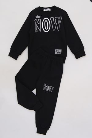 3-7 Yaş 3 İplik Şardonlu Takım Siyah - 50815.1867.