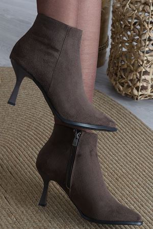 7 Cm Topuklu Bot Süetkahve - 42447.264.