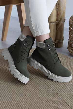 5 Cm Topuklu Bot Haki - 42452.264.