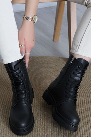 5 Cm Topuklu Çizme Siyahderi - 42456.264.