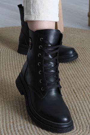 4 Cm Topuklu Postal Bot Siyahderi - 42449.264.