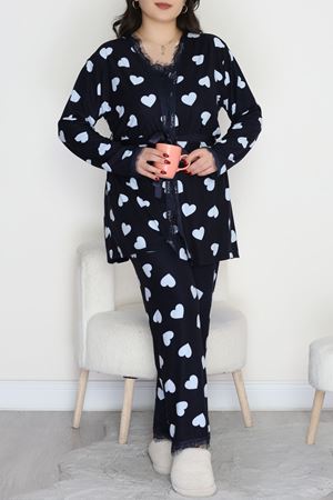 Baskılı Süet Battal 3'Lü Takım Lacimavi - 781.1287.