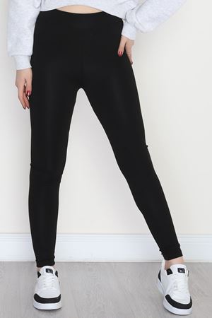 Şardonlu Dalgıç Tayt Siyah - 50996.1098.