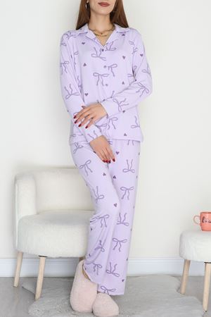 Soft Milan Düğmeli Pijama Takımı Morfiyonk - 7511.1287.