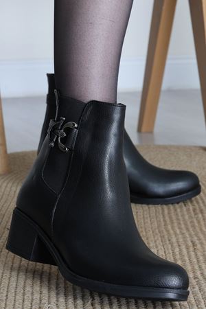 Topuklu Tokalı Bot Siyahderi - 31487.264.