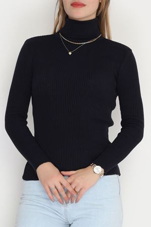 Balıkçı Yaka Triko Lacivert - 70807.2052.