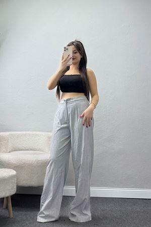 Poliviskon Palazzo Pantolon Açıkgri - 51024.1779.