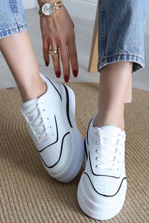 Günlük Spor Ayakkabı Beyazsiyah - 31532.2082.