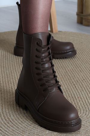 5 Cm Topuklu Çizme Kahve - 42456.264.