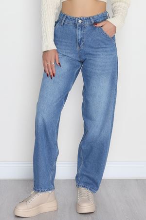 Yan Cepli Baggy Kot Pantolon Buzmavi - 42466.2088.