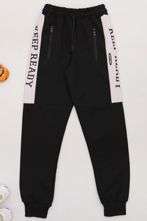 8-16 Yaş 2 İplik Likralı Eşofman Altı Siyahvizon - 42183.2066.