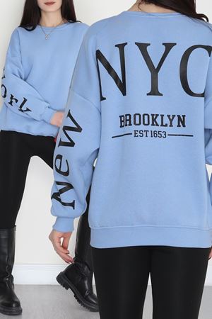 3 İplik Şardonlu Oversize Sweat Bebemavi - 50922.1878.