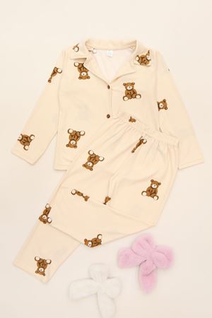 3-14 Yaş Baskılı Süet Çocuk Takım Bejayı1 - 480.1287.