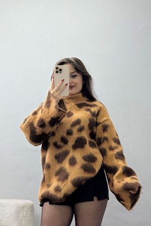 Leopar Desenli Triko Leopar - 2320.1765.