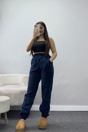 Paça Lastikli Polar Eşofman Altı Lacivert - 51001.053.