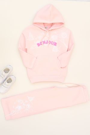 6-9 Yaş Şardonlu Yumoş Kumaş Takım Açıkpembe - 6264259.1576.